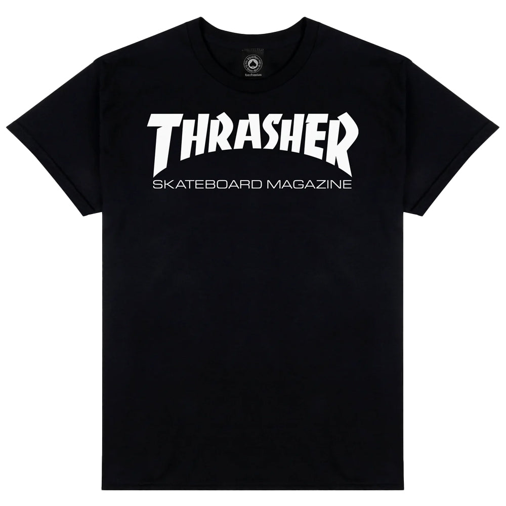 TRASHER - SKATE MAG T-SHIRT / BLK