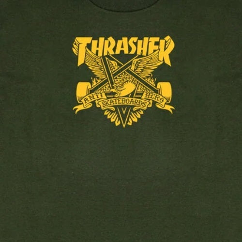 TRASHER X Antihero Eaglegram / Forest Green T-Shirt