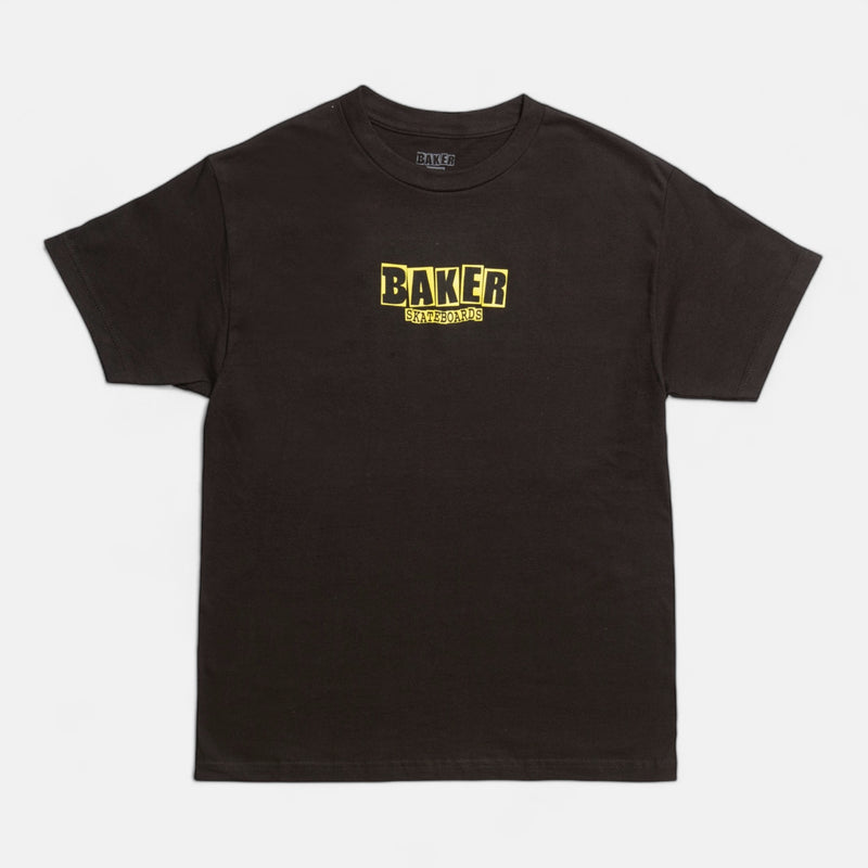 BAKER - BRAND LOGO BLK/YLW TEE