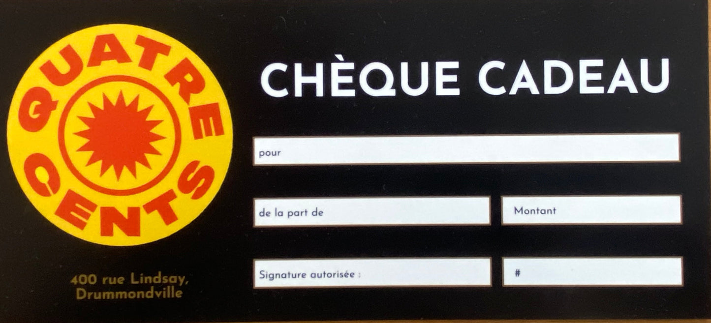 Carte-Cadeaux / Quatre-Cents