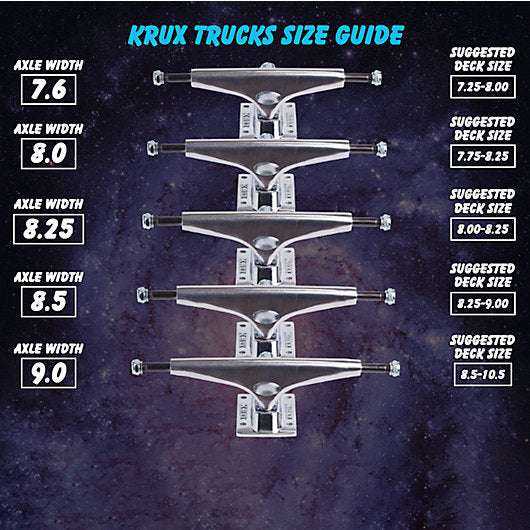 KRUX TRUCKS - K5 BLACK WIDOW DLK 2PK