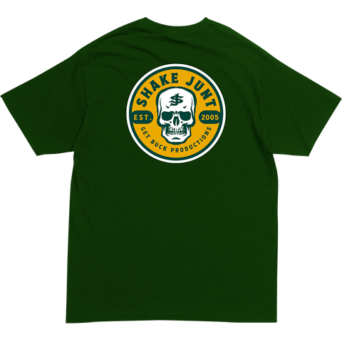SHAKE JUNT - SKULL FOREST GREEN TEE