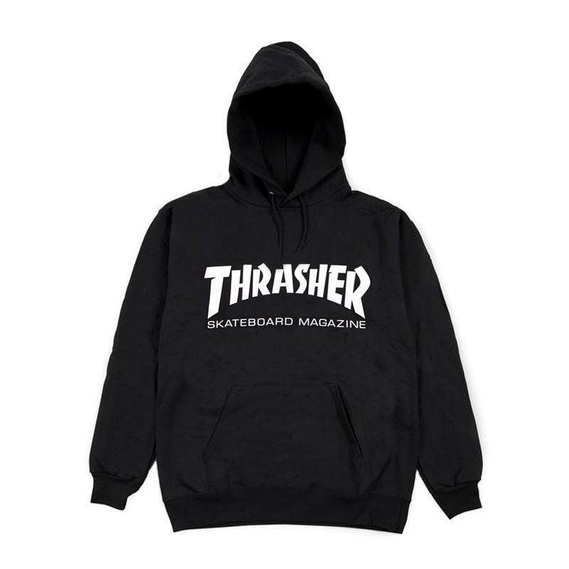 TRASHERS - SKATE MAG HOOD / BLACK