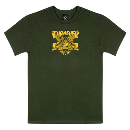 TRASHER X Antihero Eaglegram / Forest Green T-Shirt