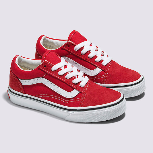 VANS - UY OLD SKOOL RACING RED/TRUE WHITE / YOUTH