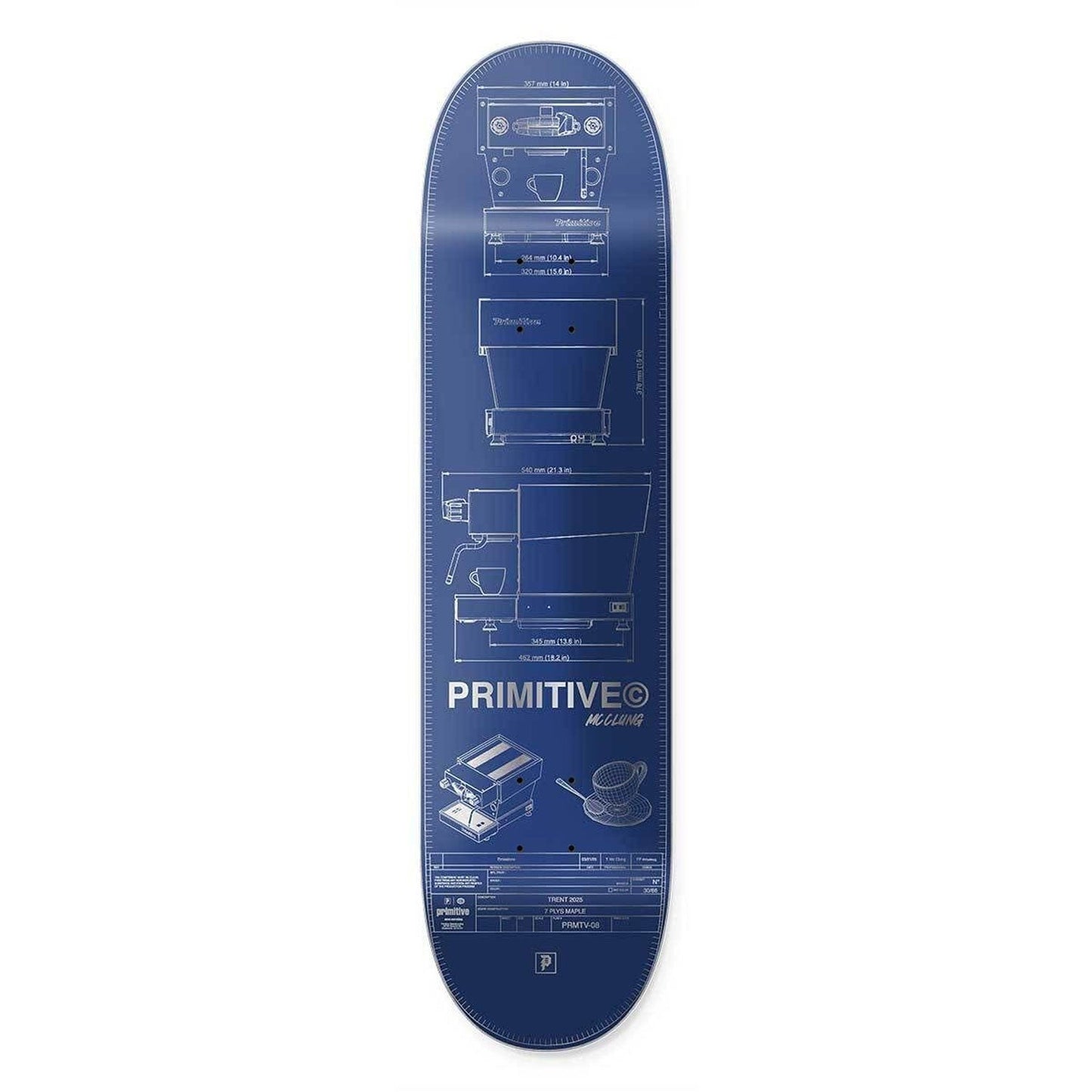 PRIMITIVE - Trent Mcclung Double Shot Blue Deck / 8.625