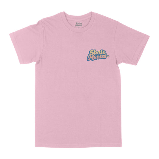 SKATE MENTAL - LOGO TEE PINK