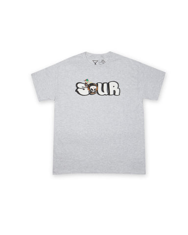 SOUR - GRANT PISS GREY TEE
